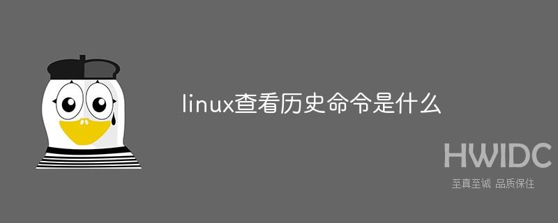 linux查看历史命令是什么