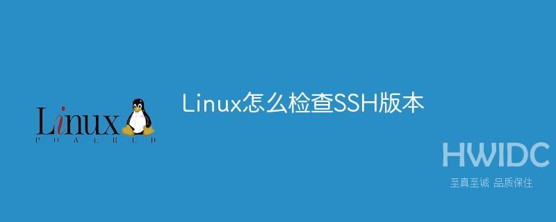 Linux怎么检查SSH版本