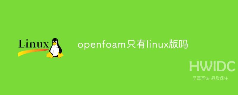 openfoam只有linux版吗