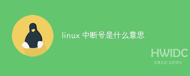 linux 中断号是什么意思