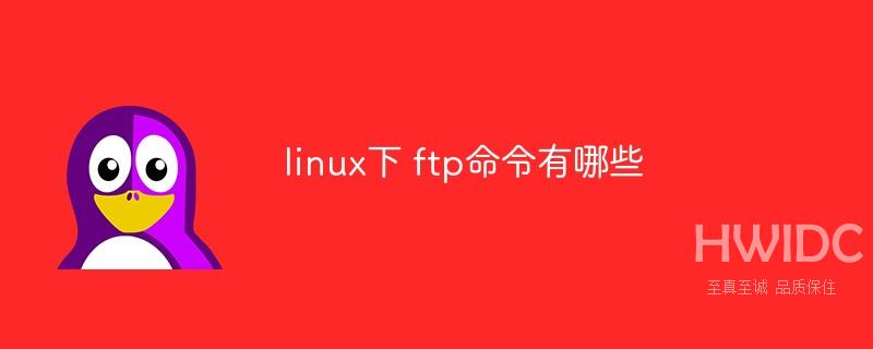 linux下 ftp命令有哪些