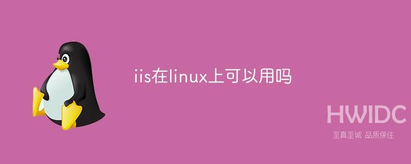 iis在linux上可以用吗