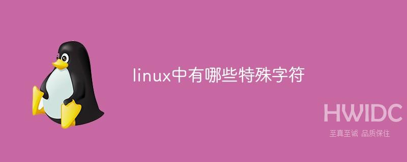 linux中有哪些特殊字符