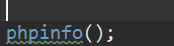 phpinfo