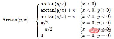 Python如何实现arctan换算角度