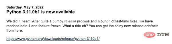 翻身了？Python3.11性能快了近64%！！