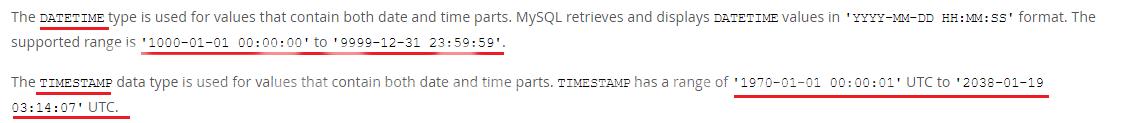 Mysql的timestamp时间戳2038问题怎么解决