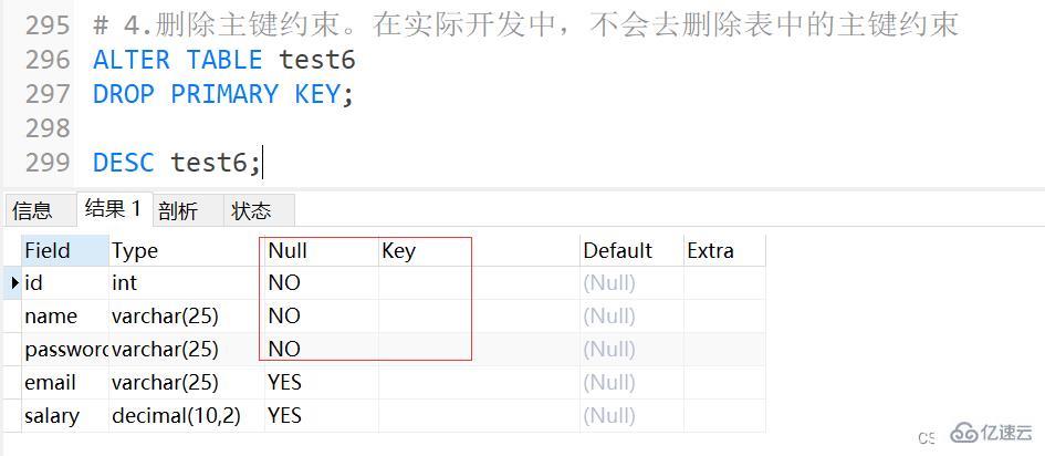 MySQL约束知识点实例分析