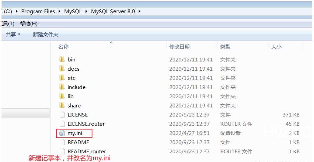 Mysql应用安装后找不到my.ini文件如何解决