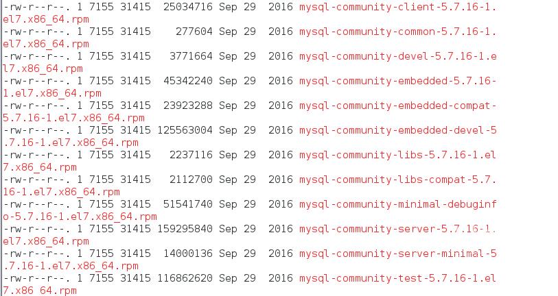 Centos7安装mysql5.7.16数据库实例分析