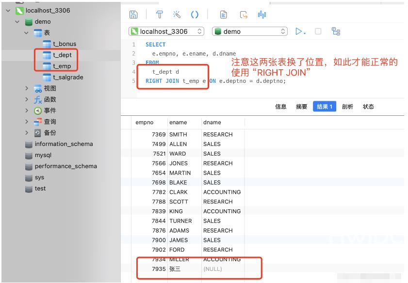 MySQL中数据表的外连接怎么使用