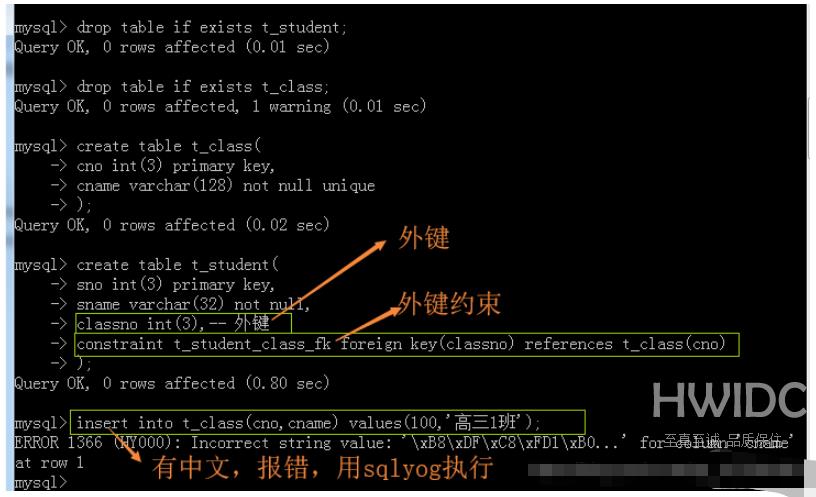 MySQL创建表时的条件有哪些