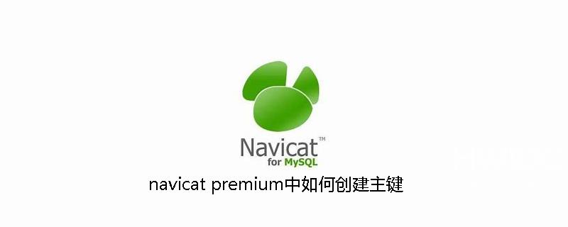 navicat premium中如何创建主键