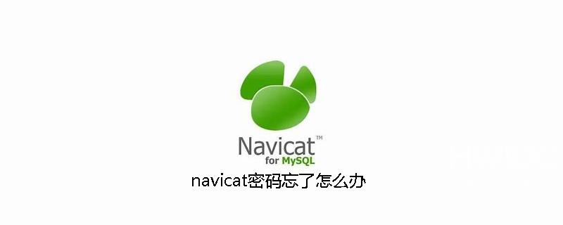 navicat密码忘了怎么办