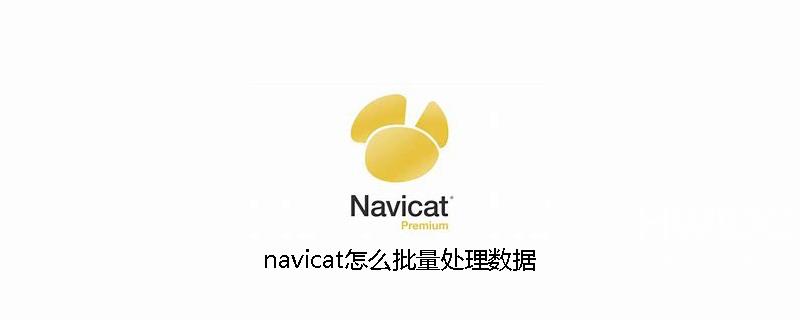 navicat怎么批量处理数据