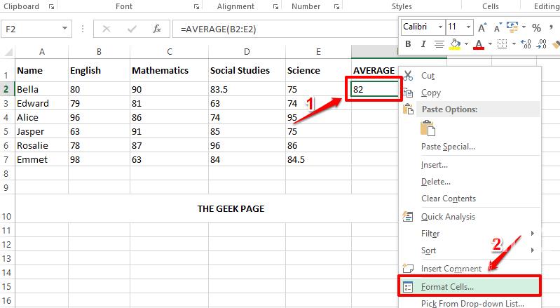 如何在 Microsoft Excel 中计算一组单元格的平均值