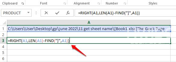 如何在 Excel 中获取当前工作表的名称