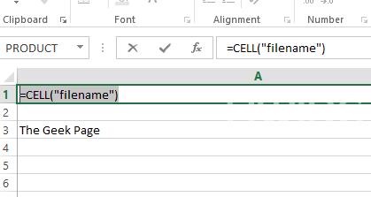 如何在 Excel 中获取当前工作表的名称