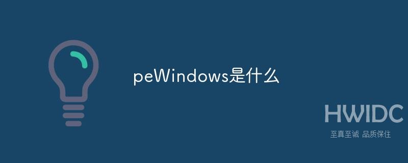 peWindows是什么