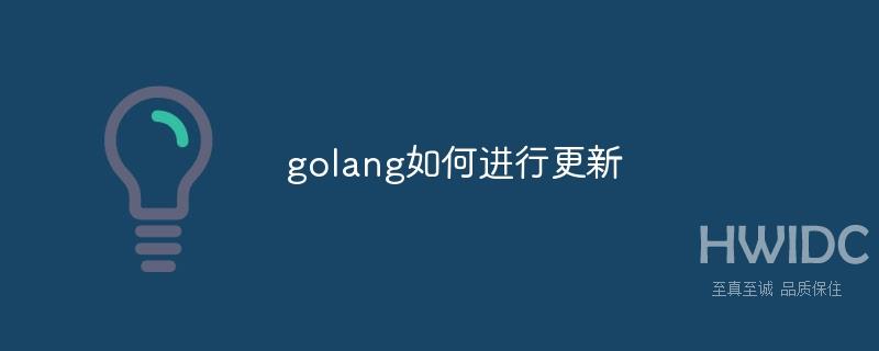 golang如何进行更新