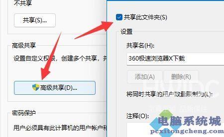 Win11如何设置高级共享权限？