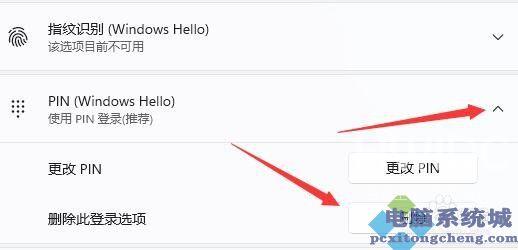 win11为什么删除不了pin码